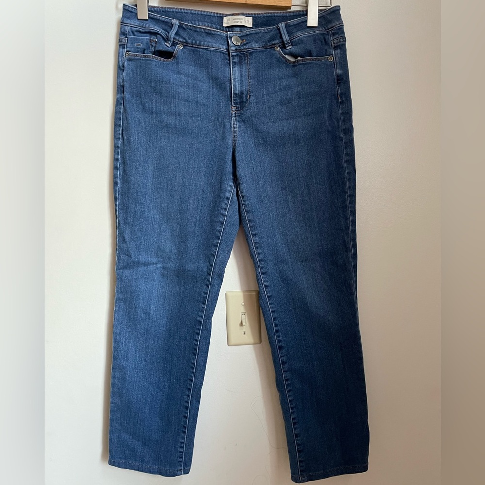 J. Jill Classic Blue Straight Leg Jeans
